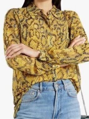 Diane von Furstenberg Lorelei Animal Print Blouse